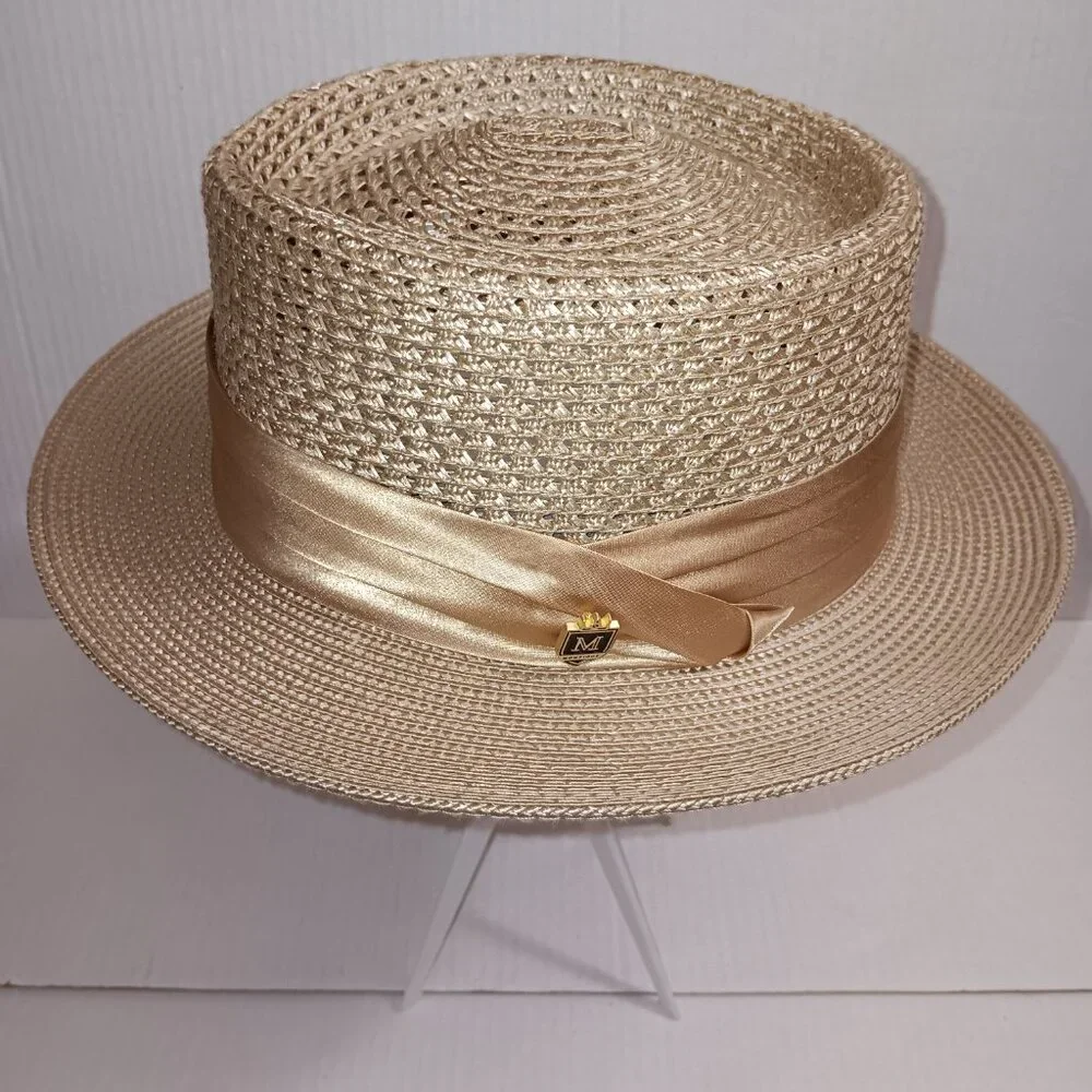 MONTIQUE MEN'S MESH STRAW HAT - Picture 8 of 11